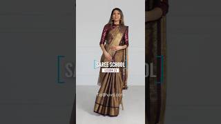 Saree School Lesson 23  saree video  saree wearing  how to drape a saree perfectly  shorts [upl. by Gatias]