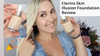 Clarins Skin Illusion Foundation Liquid Review [upl. by Otinauj661]