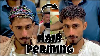 Latest hair perming style for Boys  Straight to Curly hair Perming Tutorial part 21 Smartsalon33 [upl. by Nnail212]