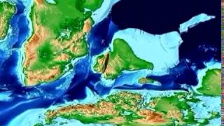 Plate Tectonic Evolution of India Scotese Animation [upl. by Gnouc]