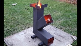 Simple Camping quotRocketquot Stove Build DIY [upl. by Philipp]