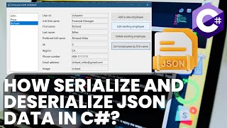 How serialize and deserialize JSON data in C  Windows Form SolveMyProgrammingTask [upl. by Asssilem372]