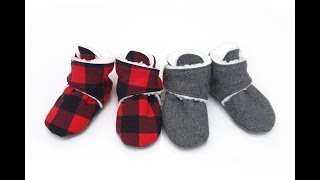 How to Sew Booties Blitzen Booties Sewing Tutorial [upl. by Secnarfyram585]