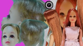 How to Reroot and Restore a Vintage Francie Doll  Step by Step Hair Transformation [upl. by Arvin]