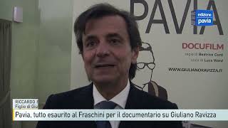 Pavia tutto esaurito al Fraschini per il documentario su Giuliano Ravizza [upl. by Akemahs42]