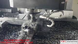 CNC DMG Mori NVX5100 Heavy machining with Sandvik tool [upl. by Llyrehc]