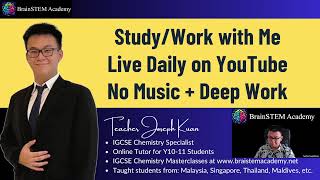 Study with Me  No Music  Deep Work Day 191 [upl. by Anelrahs]