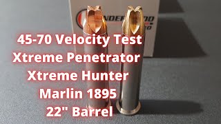 4570 Govt Velocity Test  Underwood Xtreme Penetrator amp Xtreme Hunter [upl. by Brom809]