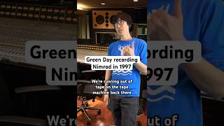 greenday recording nimrod in 1997 billiejoearmstrong guitar punk rock music guitarist [upl. by Eneres]