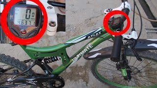 Bicycle Speedometer Installation  how to install bicycle speedometer  2017 [upl. by Theran143]