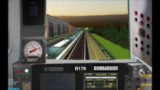 OpenBVE HD Operating NYC Subway R179 J SkipStop Express Train Jamaica Center to Broad Street [upl. by Zacherie]