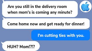 【Apple】Husband demands me to come home right now even when I’m on the delivery table and then… [upl. by Addam]