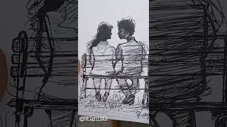 Love shared moments treasured Sketching the beauty of togetherness DM for personalised sketches [upl. by Susannah]