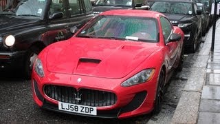 Maserati Gran Turismo S with Carbon Wheels nice Sounds [upl. by Airetal611]