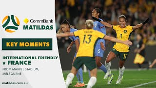 CommBank Matildas v France  Key Moments  International Friendly [upl. by Norehs703]