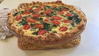 Spinach And Mushroom Quiche [upl. by Haramat716]