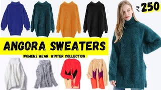 Womens Wear Angora Sweaters  Delhi Wholesale Woolen Market  Woolen Sweater  Export Surplus Market [upl. by Adalbert]