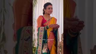 Hruta Wedding Look  Hruta durgule prateek shah wedding [upl. by Gnanmos]