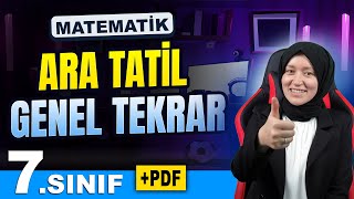 Ara Tatil Kampı  7Sınıf Matematik  Full Tekrar PDF [upl. by Schultz]