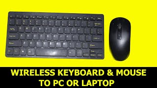 How to connect wireless keyboardmouse to your LAPTOP OR PCELECTRECA [upl. by Yedok]