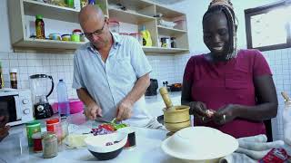 British Husband and African Wife Cooking PIZZA for Family [upl. by Dekeles291]