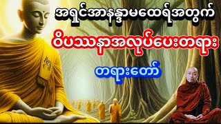 ပါမောက္ခချုပ် ဆရာတော် ဒေါက်တာနန္ဒမာလာဘိဝံသ quotအရှင်အာနန္ဒာအတွက် ဝိပဿနာရှုမှတ်နည်းquot [upl. by Tarrah42]