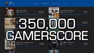 350000 GAMERSCORE Looking over my Gamercard amp talking about games [upl. by Rosene]