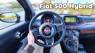 New Fiat 500 Hybrid 2021 Test Drive Review POV [upl. by Demona]