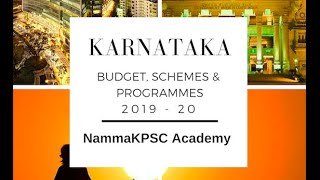 Karnataka Budget schemes and programmes 201920 [upl. by Eveivenej]