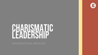 Charismatic Leadership [upl. by Eanod]