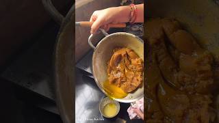 Itna sara ghee 🥲 shorts bristihomekitchen moongdalhalwa [upl. by Rahcir722]