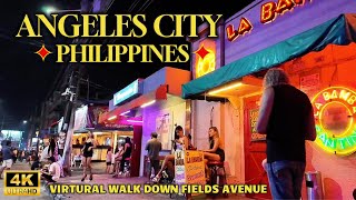 4K Virtural Walking Tour Exploring Angeles City’s Nightlife Single at 40 ASMR [upl. by Beau]