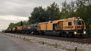 Loram Rail Grinder North through Baton Rouge LA [upl. by Eatnoed]