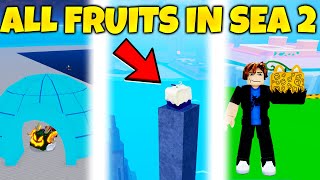 All Fruit Spawn Locations Blox Fruits SEA 2 [upl. by Ailongam]