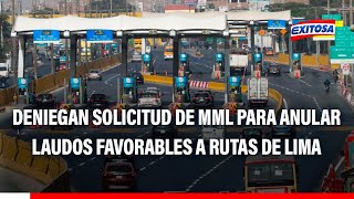 🔴🔵Tribunal de Estados Unidos denegó solicitud de MML para anular laudos favorables a Rutas de Lima [upl. by Nylqcaj400]