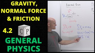 42 Gravity Normal Force and Friction  Intro to Free Body Diagrams  General Physics [upl. by Cilka681]