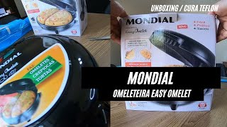 Omeleteira Mondial Easy Omelet  UNBOXING e cura do teflon [upl. by Susannah4]