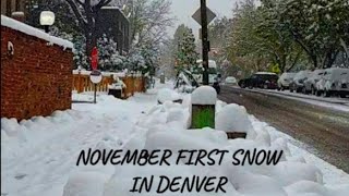 snow storm in Denver November 2024 [upl. by Olraced18]