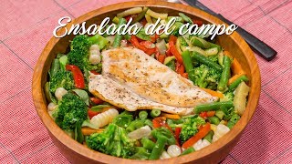 Receta de Ensalada del Campo con Pollo a la Plancha [upl. by Lecia]