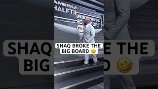 14years retired from basketball and Shaq is STILL breaking boards 😂 nbaontnt shaq [upl. by Aeel889]