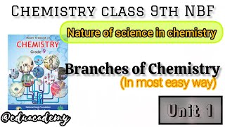 Chemistry Class 9th Unit 1 Branches of chemistry NBF new book•Unit 1 branches of chemistry NBF new [upl. by Chasse896]