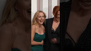 Gillian Anderson and Billie Piper are the new red carpet power pairing [upl. by Yeltihw]