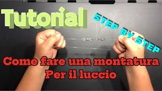 Tutorial come fare una montatura per il luccio [upl. by Otit85]