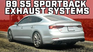 Audi B9 S5 Sportback Valved Exhaust Systems Sounds  ECS Tuning [upl. by Shandy662]