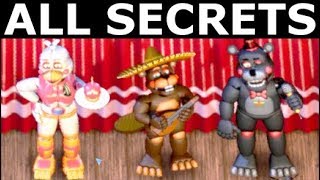 FNAF 6  All Secrets Easter Eggs Achievements amp Rare Screens Freddy Fazbears Pizzeria Simulator [upl. by Careaga]