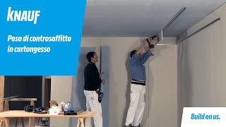 Knauf video di posa su come realizzare controsoffitti in cartongesso [upl. by Elwee]