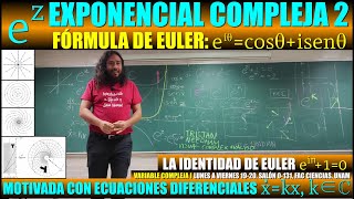 ez Exponencial Compleja 2 motivada c Ecuaciones Diferenciales Fórmula de Euler eiθcosθisenθ [upl. by Euginomod]