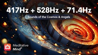 417Hz  528Hz  714Hz  TRIPLE HEALING FREQUENCIES  Wipes out Negative Energies  Positive T [upl. by Aneala]