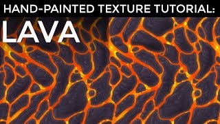 HandPainted Texture Tutorial Lava [upl. by Ahtram452]