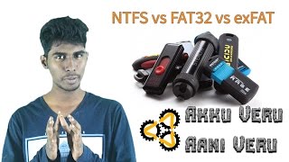 NTFS vs FAT32 vs exFAT  What is File System  Akku Veru Aani Veru  Tamil [upl. by Bear]